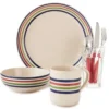 Multi-Color Band 28-Piece Dinnerware Set -Household Items Sale 810101309