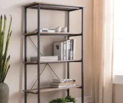 Real Living Rustic 5-Shelf Bookcase -Household Items Sale 810343917 2
