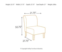 Tibbee Pebble Armless Accent Chair -Household Items Sale 810363289 6