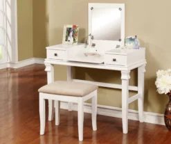 Martha Mirror Vanity Set With Stool -Household Items Sale 810389524 1