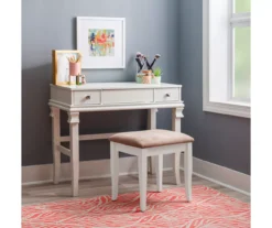 Martha Mirror Vanity Set With Stool -Household Items Sale 810389524 B0 2