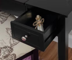 Black Butterfly Mirror Vanity Set With Stool -Household Items Sale 810389539 B8 1