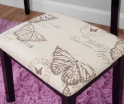 Black Butterfly Mirror Vanity Set With Stool -Household Items Sale 810389539 B8 2