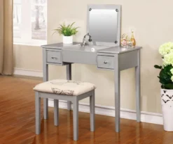 Butterfly Mirror Vanity Set With Stool 35 Butterfly Mirror Vanity Set With Stool -Household Items Sale 810389544 1