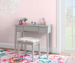 Butterfly Mirror Vanity Set With Stool 37 Butterfly Mirror Vanity Set With Stool -Household Items Sale 810389544 B0 1