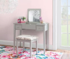 Butterfly Mirror Vanity Set With Stool 36 Butterfly Mirror Vanity Set With Stool -Household Items Sale 810389544 B0 2