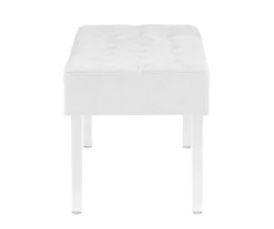 Marie Platinum Padded Glam Acrylic Bench 14 Marie Platinum Padded Glam Acrylic Bench -Household Items Sale 810389624 A1
