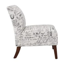 Shelby Script Armless Accent Chair -Household Items Sale 810389655 4 1