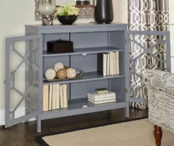 Ava Gray Geometric 2-Door Cabinet 7 Ava Gray Geometric 2-Door Cabinet -Household Items Sale 810389671 3