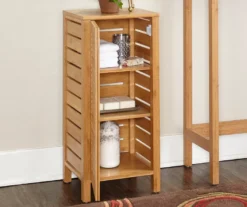 Pierce Bamboo Single Door Floor Cabinet -Household Items Sale 810389686 4