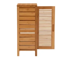 Pierce Bamboo Single Door Floor Cabinet -Household Items Sale 810389686 A2 1