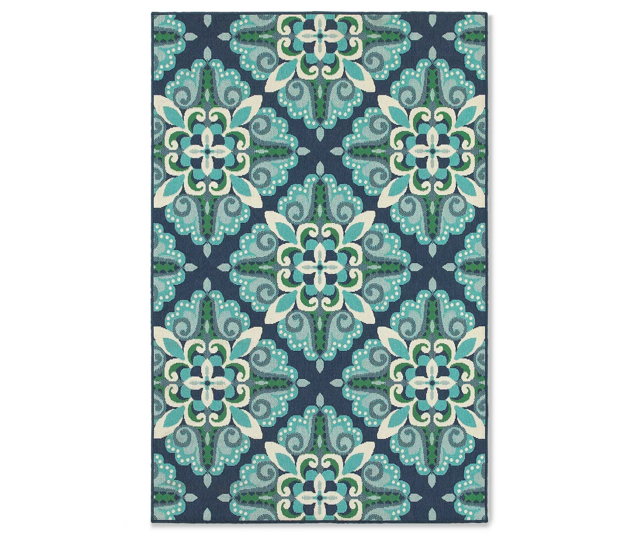 Capri Blue & Green Indoor/Outdoor Area Rugs 5 Capri Blue & Green Indoor/Outdoor Area Rugs - Image 3