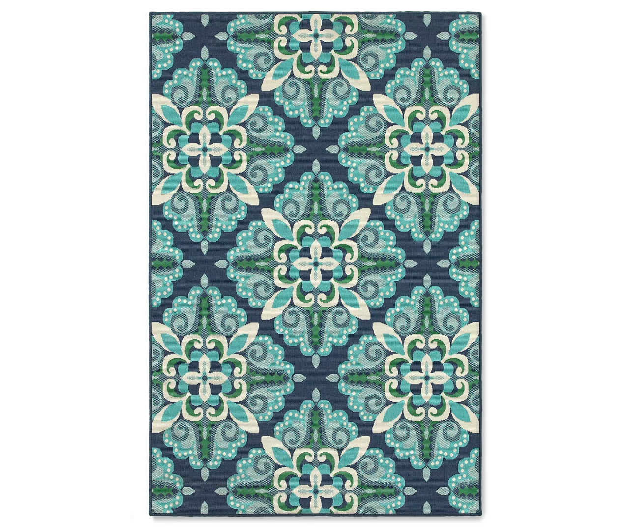 Capri Blue & Green Indoor/Outdoor Area Rugs 8 Capri Blue & Green Indoor/Outdoor Area Rugs - Image 6