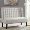 Beauland Ivory Wingback Accent Bench -Household Items Sale 810431408
