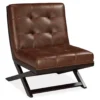 Sidewinder Brown Faux Leather Accent Chair -Household Items Sale 810431434 2