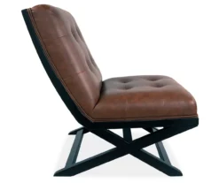 Sidewinder Brown Faux Leather Accent Chair -Household Items Sale 810431434 4