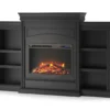 69" Shoreleaf Black Mantel Electric Fireplace -Household Items Sale 810465004 4