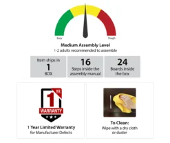 59" Century Lane Rustic Brown Electric Fireplace Console -Household Items Sale 810465020 6