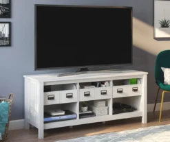 Deveronne Ivory Oak TV Stand -Household Items Sale 810465065 1
