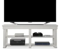 Stockton White TV Stand 9 Stockton White TV Stand -Household Items Sale 810465101 2
