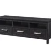 Black 3-Drawer TV Stand 1 Black 3-Drawer TV Stand -Household Items Sale 810469707 2