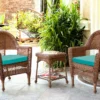 Honey 3-Piece Cushioned Patio All-Weather Wicker Chat Set 2 Honey 3-Piece Cushioned Patio All-Weather Wicker Chat Set -Household Items Sale 810478174
