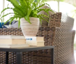 Broyhill Eagle Brooke All-Weather Wicker Swivel Cushioned Patio Glider -Household Items Sale 810496528 9