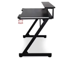Black LED Gaming Desk With Riser -Household Items Sale 810499569 6