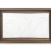 Framed White Embossed Floral Wall Plaque, (10" X 16") -Household Items Sale 810501150