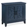 Carly Navy Blue 2-Door Accent Cabinet -Household Items Sale 810504705 1