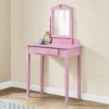 Pink Vanity Table With Mirror 1 Pink Vanity Table With Mirror -Household Items Sale 810512906 1