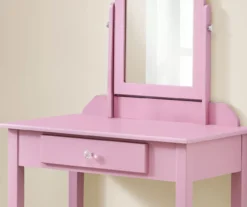 Pink Vanity Table With Mirror -Household Items Sale 810512906 4