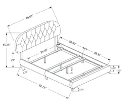 White Tufted Faux Leather Twin Upholstered Platform Bed 9 White Tufted Faux Leather Twin Upholstered Platform Bed -Household Items Sale 810512926 3