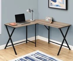 Monarch X Leg L-Shaped Corner Desk -Household Items Sale 810512975 1