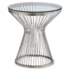 Silver Hourglass End Table -Household Items Sale 810512999 2