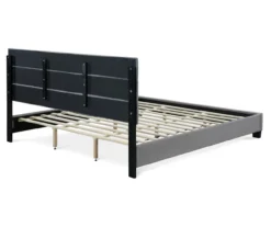 Gray Hudson King Upholstered Linen Fabric Bed -Household Items Sale 810513494 14