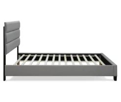 Gray Hudson Queen Upholstered Linen Fabric Bed 24 Gray Hudson Queen Upholstered Linen Fabric Bed -Household Items Sale 810513495 12