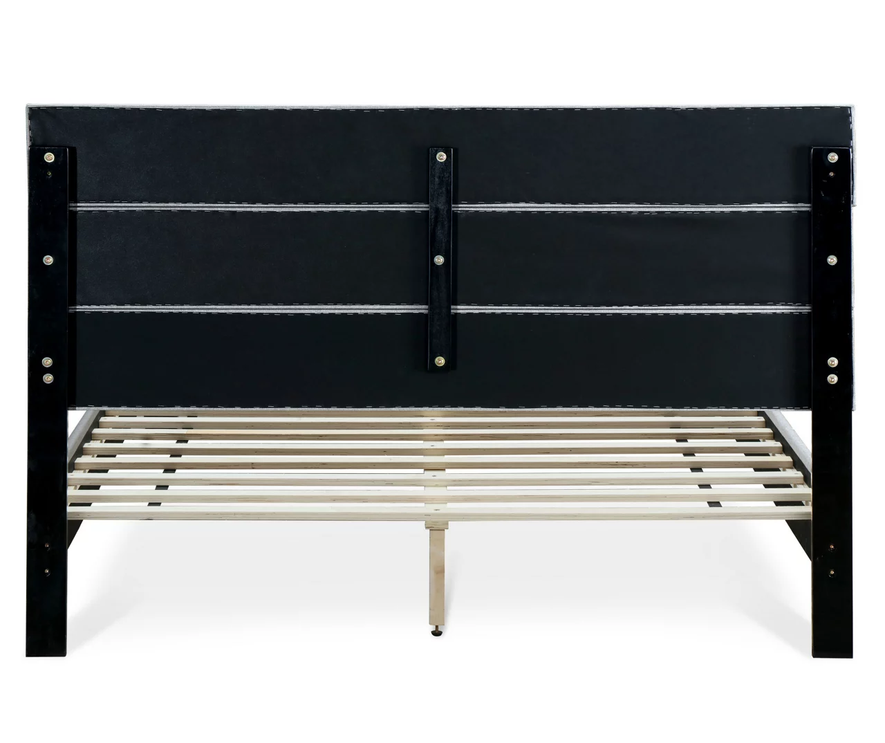 Gray Hudson Queen Upholstered Linen Fabric Bed 9 Gray Hudson Queen Upholstered Linen Fabric Bed - Image 7