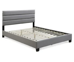 Gray Hudson Queen Upholstered Linen Fabric Bed 33 Gray Hudson Queen Upholstered Linen Fabric Bed -Household Items Sale 810513495 3