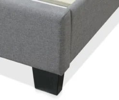 Gray Hudson Queen Upholstered Linen Fabric Bed 30 Gray Hudson Queen Upholstered Linen Fabric Bed -Household Items Sale 810513495 8