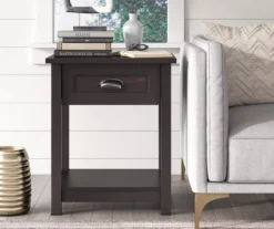 Baily Black Nightstand -Household Items Sale 810513516 3