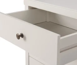 White Finley Wood 3-Drawer Nightstand -Household Items Sale 810513520 10