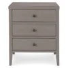 Gray Finley Wood 3-Drawer Nightstand -Household Items Sale 810513522 9