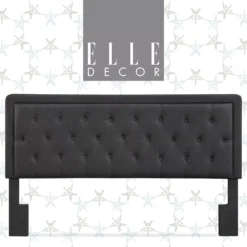 Charcoal Gray Amery Upholstered King Headboard -Household Items Sale 810513527