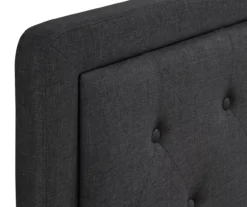 Charcoal Gray Amery Upholstered King Headboard -Household Items Sale 810513527 7