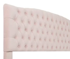 French Blush Pink Celeste Upholstered Queen Headboard 11 French Blush Pink Celeste Upholstered Queen Headboard -Household Items Sale 810513529 4