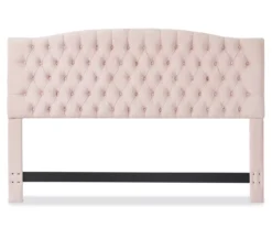 French Blush Pink Celeste Upholstered Queen Headboard 13 French Blush Pink Celeste Upholstered Queen Headboard -Household Items Sale 810513529 6