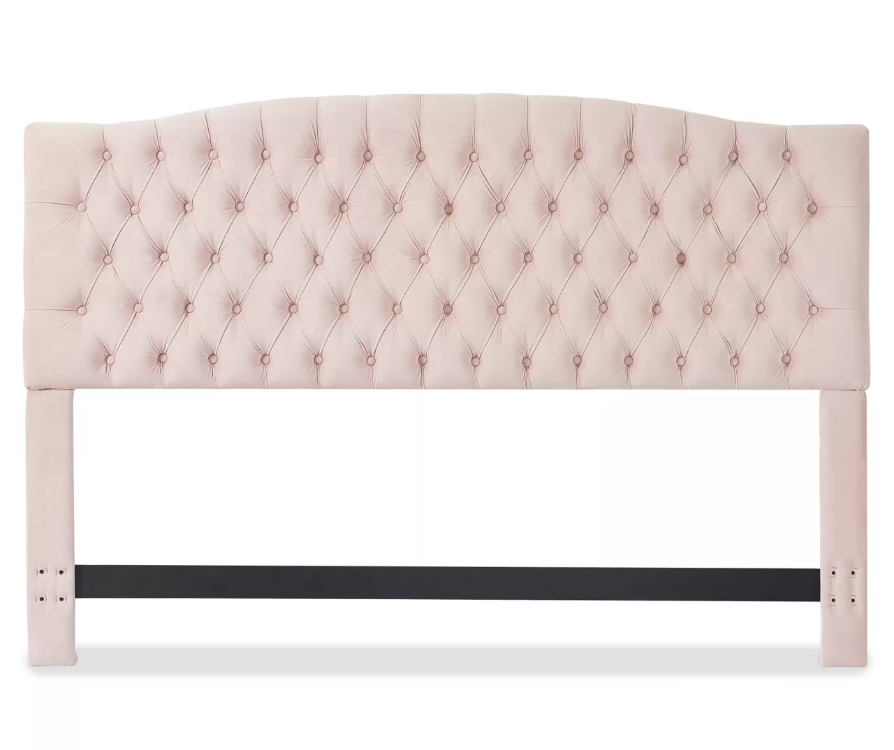 French Blush Pink Celeste Upholstered Queen Headboard 8 French Blush Pink Celeste Upholstered Queen Headboard - Image 6