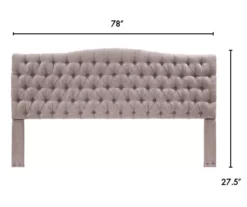 Brown Upholstered Linen King Headboard 12 Brown Upholstered Linen King Headboard -Household Items Sale 810513534 4
