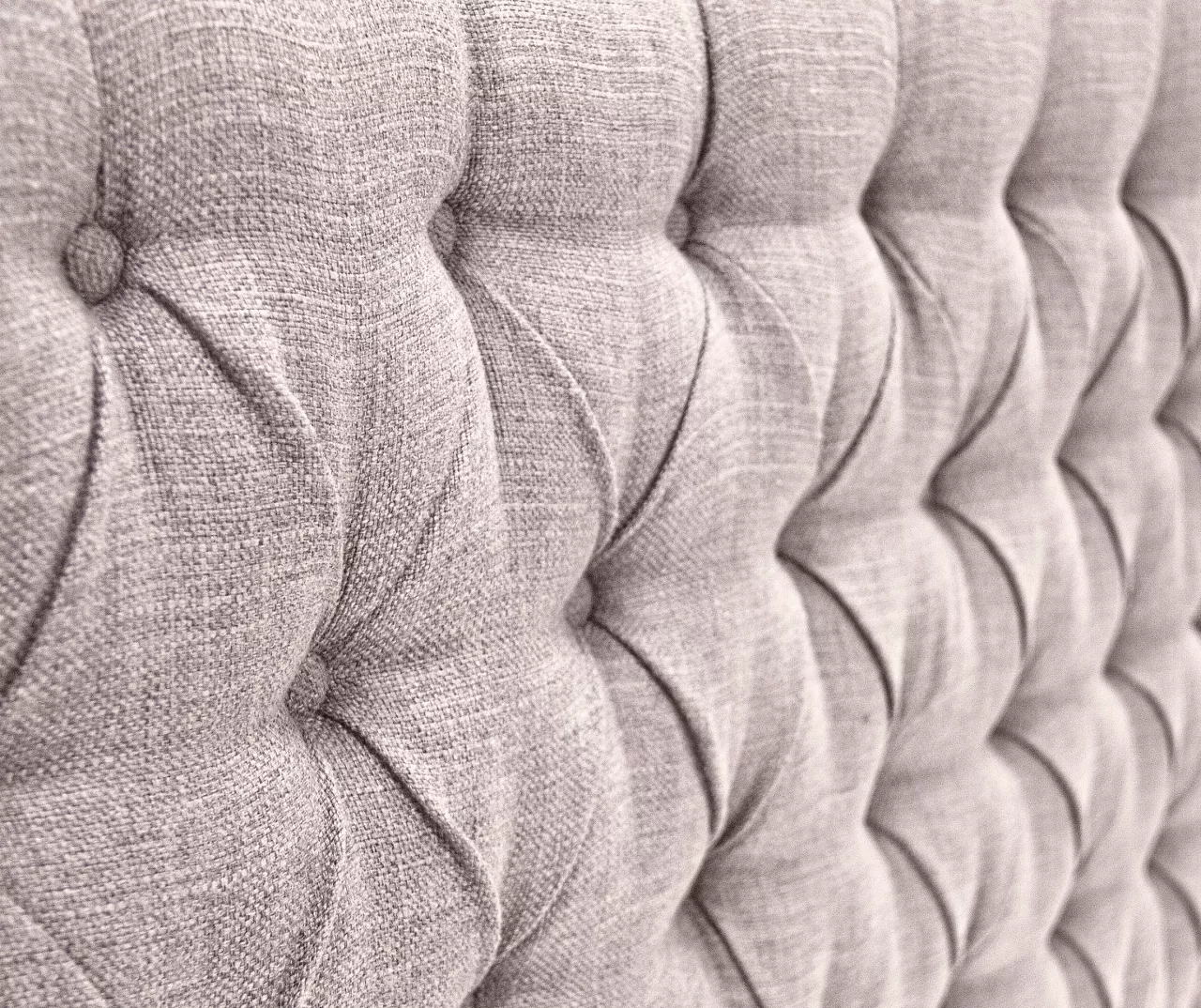 Brown Upholstered Linen King Headboard 6 Brown Upholstered Linen King Headboard - Image 4